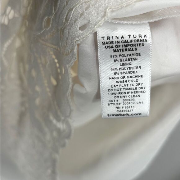 Trina Turk White Lace Midi Dress - Picture 7 of 13